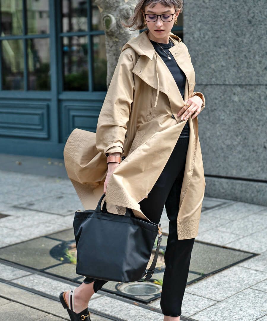 2wayナイロントートバッグ ショルダーバッグ 撥水 軽量