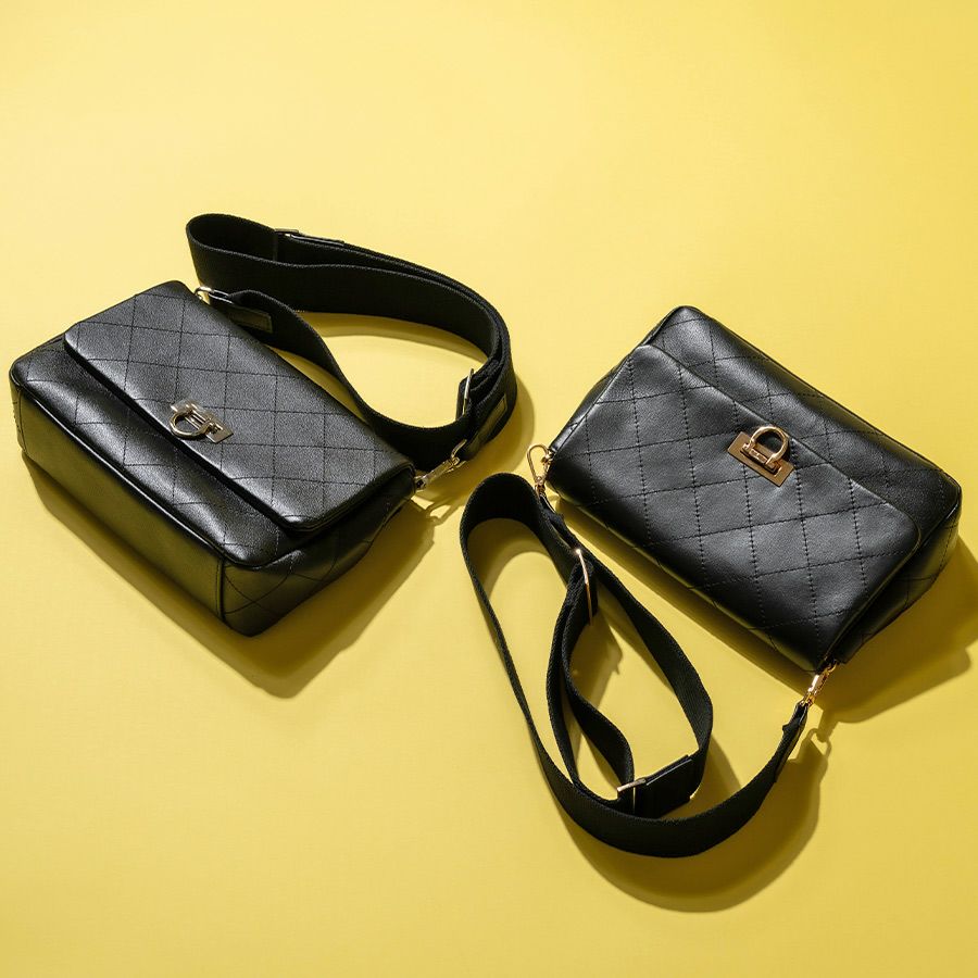 本革 チェーンバッグ ショルダー2種類付属 Baldone バルドーネ Mサイズ【第1世代・在庫限り】 ブラック