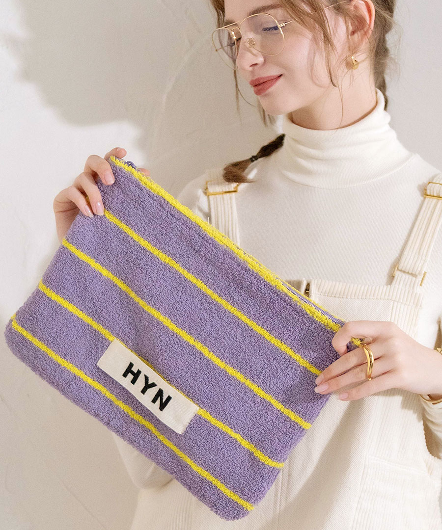 タオル生地 ポーチ Luluana pouch L ルルアナポーチL