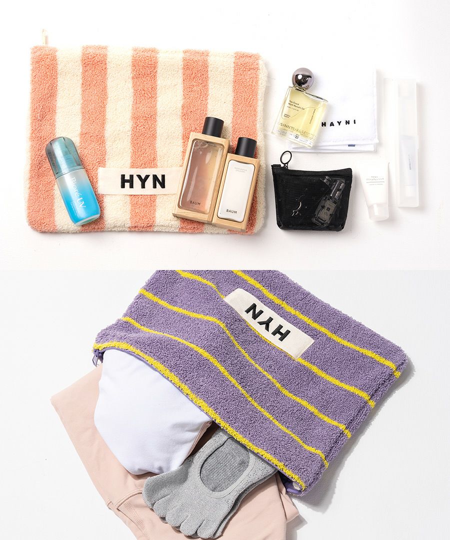 タオル生地 ポーチ Luluana pouch L ルルアナポーチL