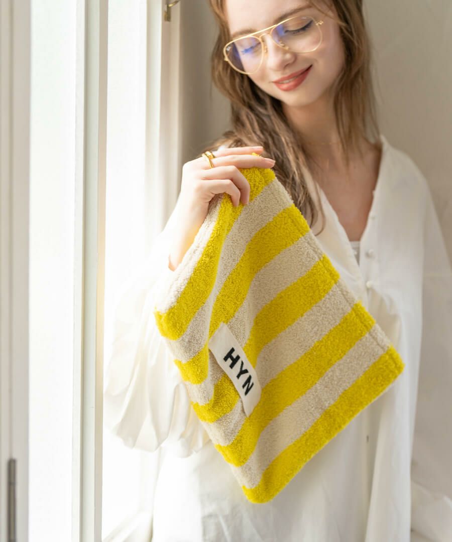 タオル生地 ポーチ Luluana pouch L ルルアナポーチL