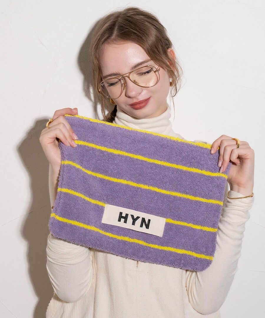 タオル生地 ポーチ Luluana pouch L ルルアナポーチL