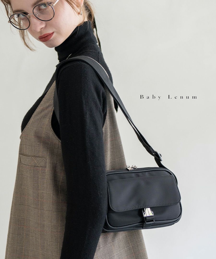 ショルダーバッグ 撥水 レディース 斜めがけ【Baby Lenum ベイビーレナム｜HAYNI ヘイニ】メッセンジャーバッグ ナイロン ナイロンバッグ