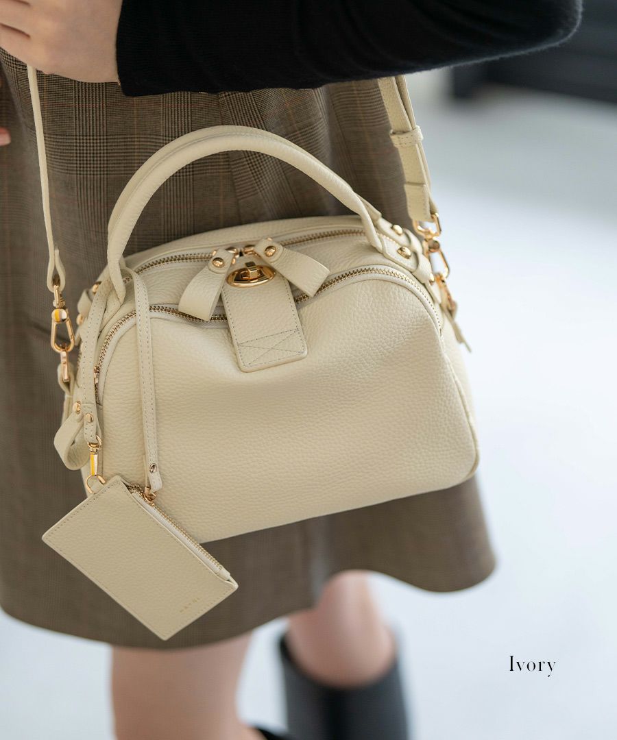 本革 ショルダーバッグ ハンドバッグ レディース 【Nene Loche ネネロシェ｜HAYNI ヘイニ】ボストンバッグ 