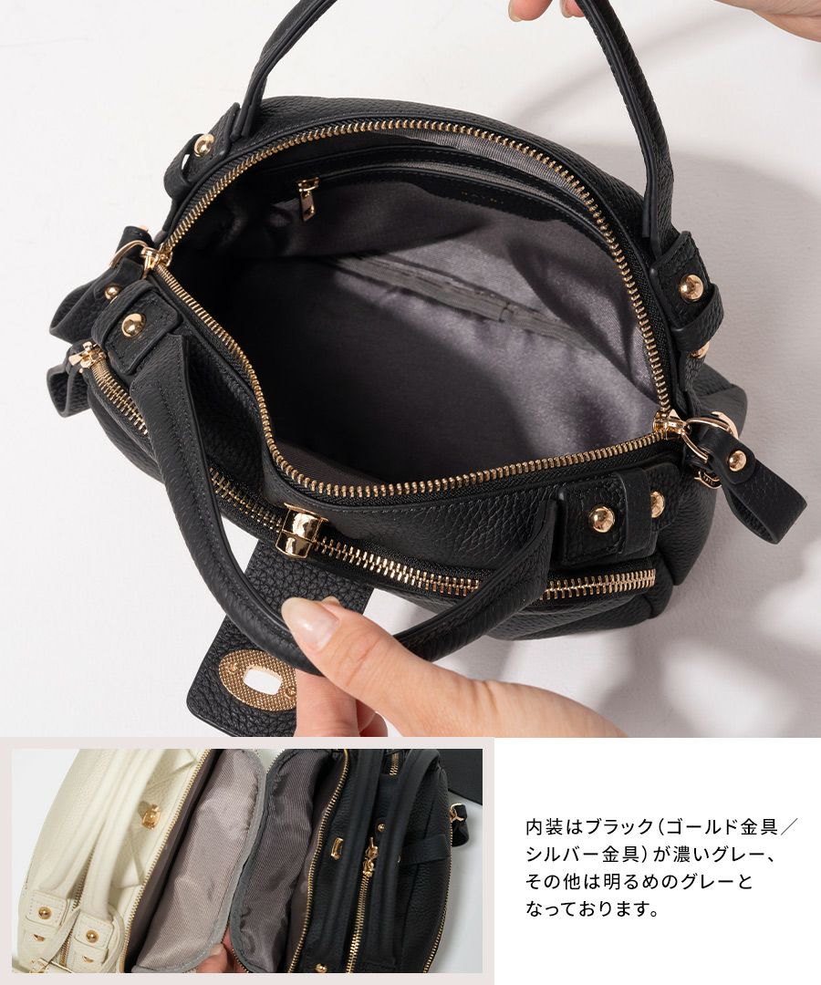 本革 ショルダーバッグ ハンドバッグ レディース 【Nene Loche ネネロシェ｜HAYNI ヘイニ】ボストンバッグ 