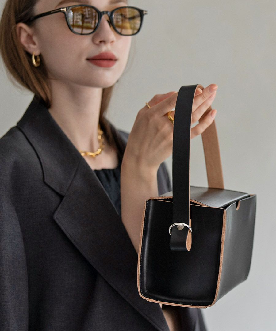 本革 Tideway タイドウェイ バニティバッグ　TIDEWAY vanityboxbag タイドウェイ バニティボックスバッグ