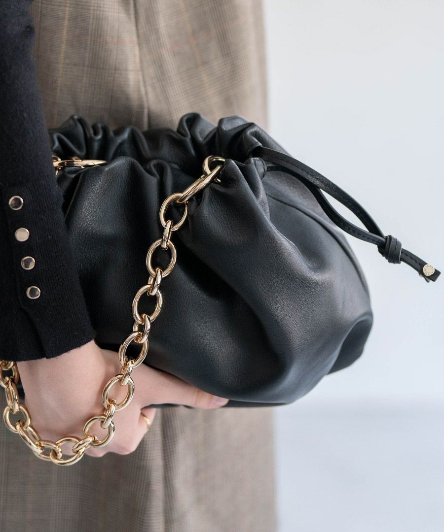 本革 2way ハンドバッグ Moonelle ムーネル