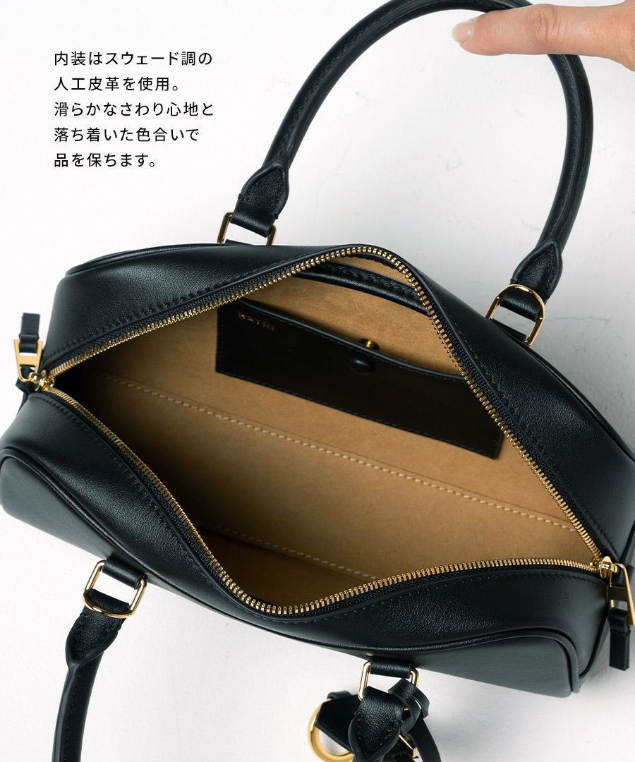 本革 ハンドバッグ レディース 2way ショルダーバッグ 横長バッグ Elliena エリーナ｜HAYNI ヘイニ