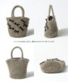 シャギー×リボン トートバッグ　Rubante ルバンテ