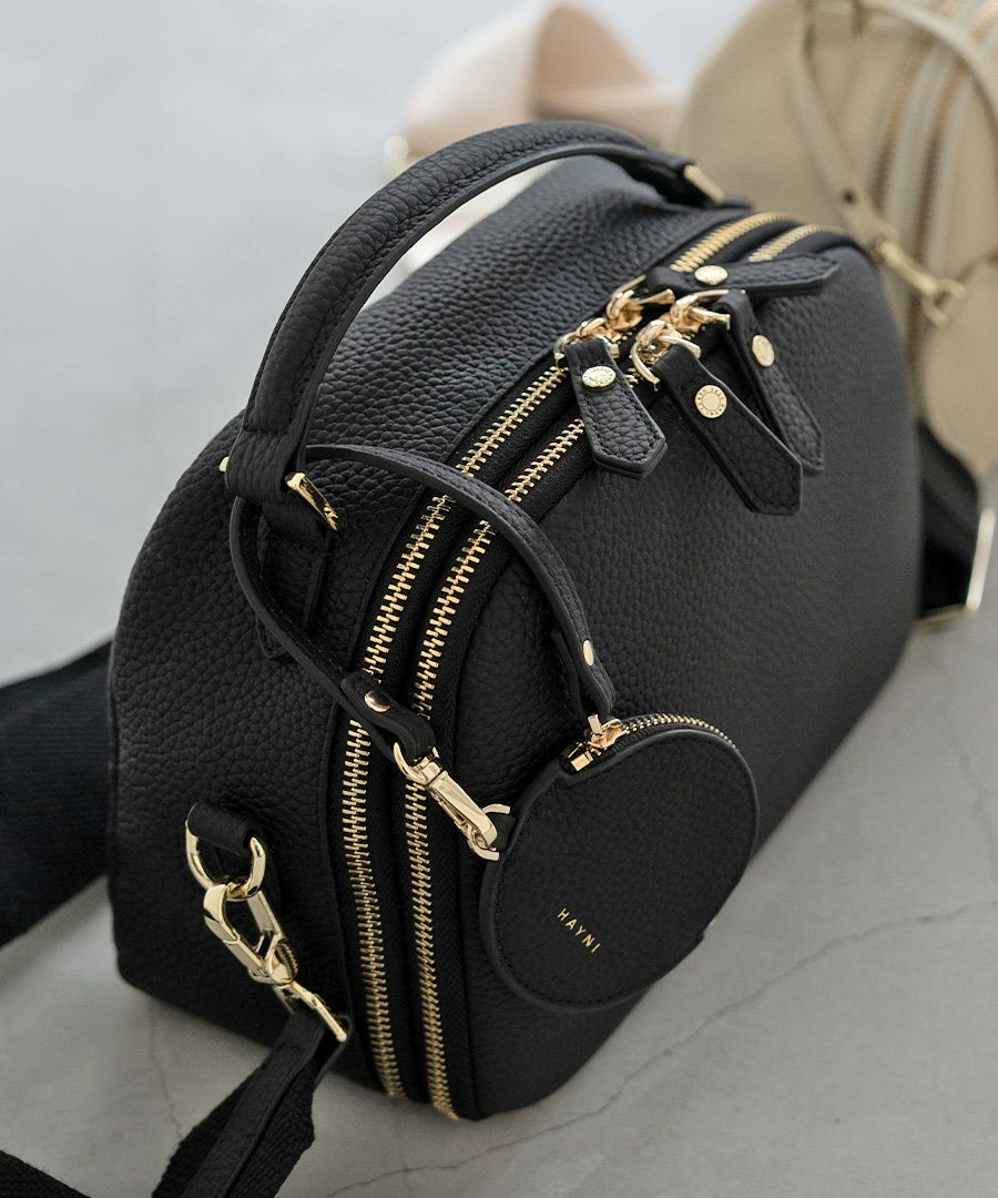 本革 2way ショルダーバッグ ハンドバッグ ボストンバッグ　Rumie ルミエ