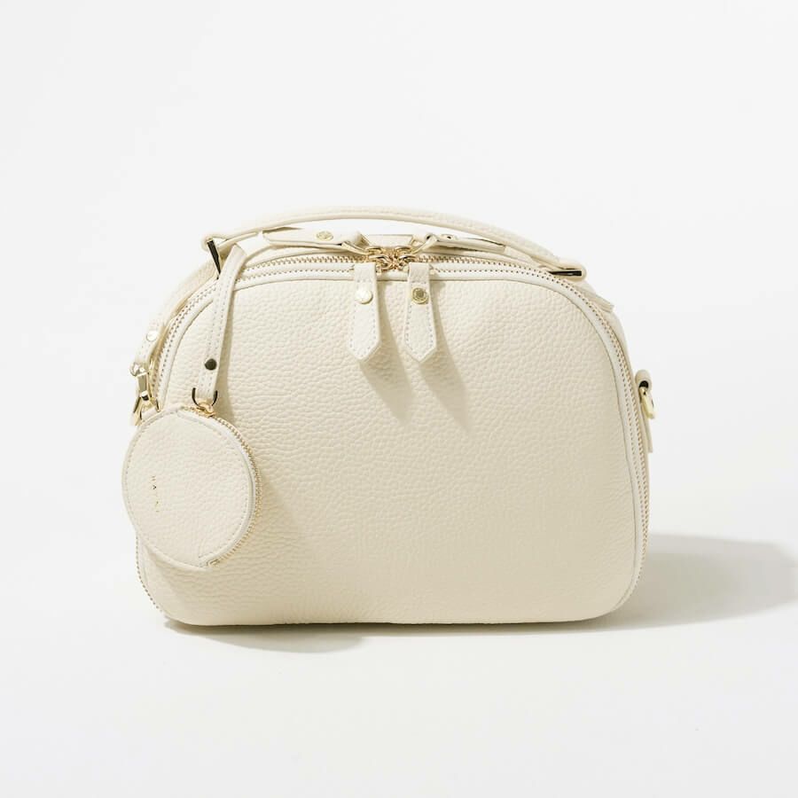 本革 2way ショルダーバッグ ハンドバッグ ボストンバッグ　Rumie ルミエ