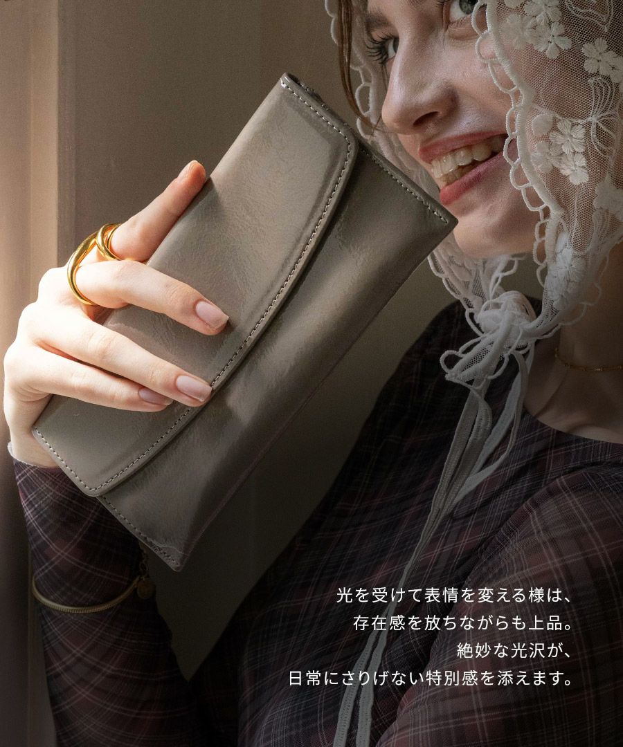 POMTATA ポンタタ ロングウォレット 長財布 エナメル | HAYNI ( ヘイニ
