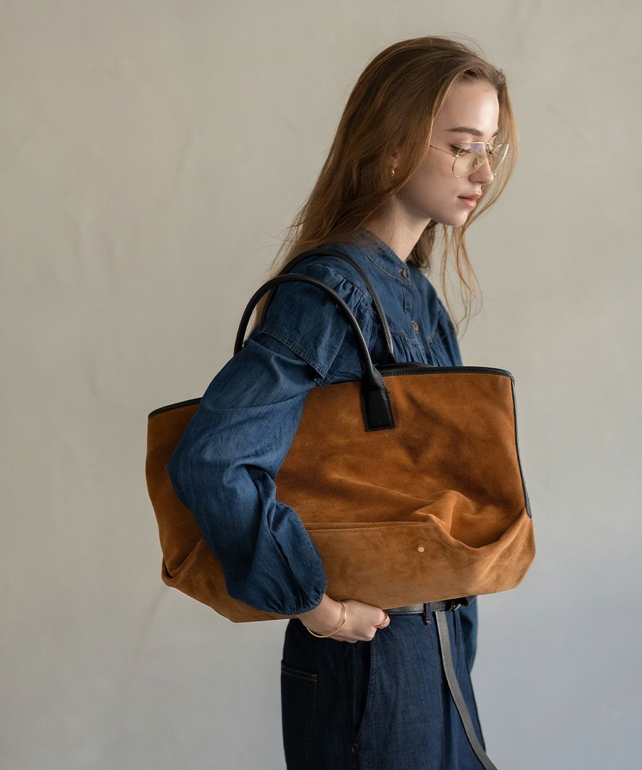 Vinnen ヴィネ｜MAISON HAYNI スエード 本革 トートバッグ