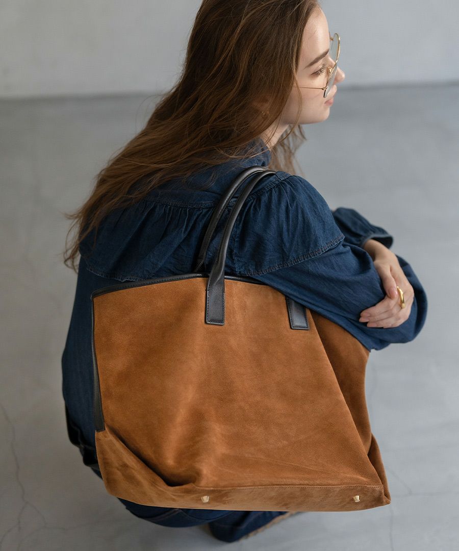 Vinnen ヴィネ｜MAISON HAYNI スエード 本革 トートバッグ