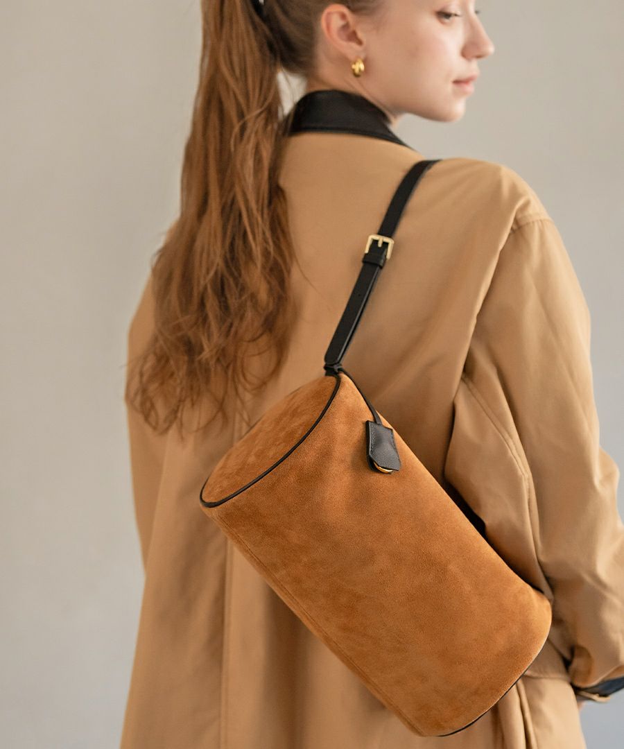 本スエード ショルダーバッグ Calmea maron カルメマロン｜MAISON HAYNI