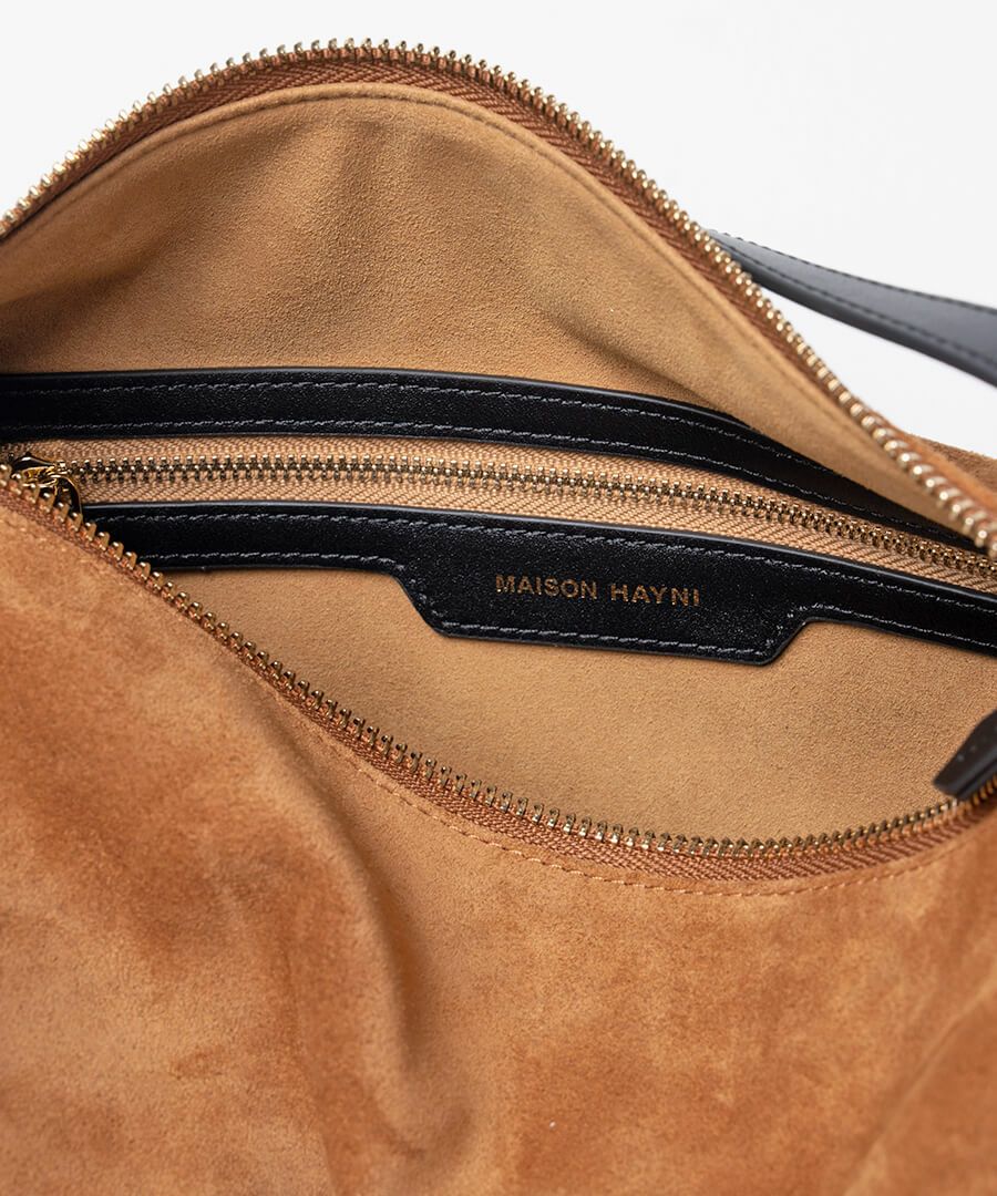 本スエード ショルダーバッグ Calmea maron カルメマロン｜MAISON HAYNI