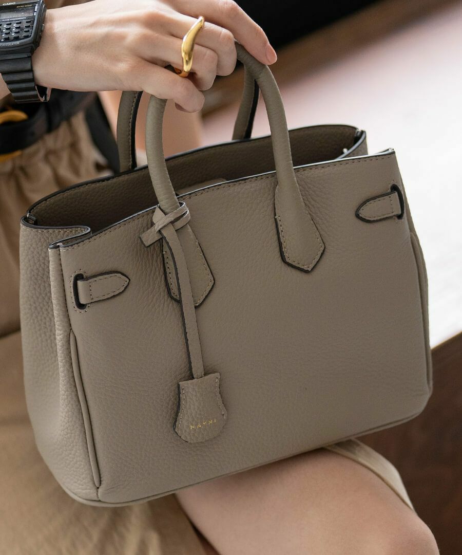 本革 2way ショルダーバッグ ハンドバッグ Lenne レネ