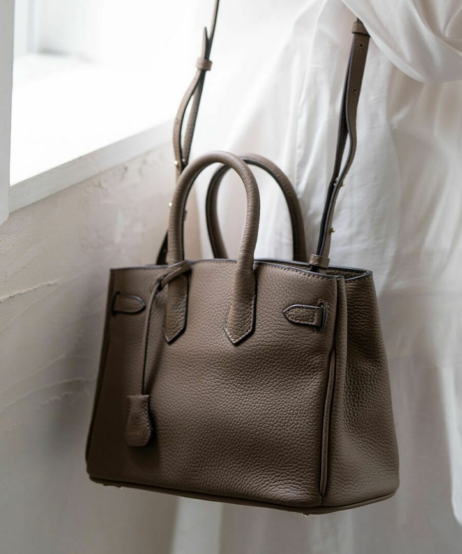 本革 2way ショルダーバッグ ハンドバッグ Lenne レネ