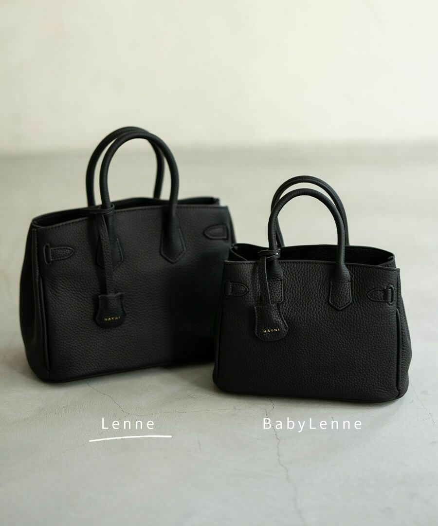 本革 2way ショルダーバッグ ハンドバッグ Lenne レネ