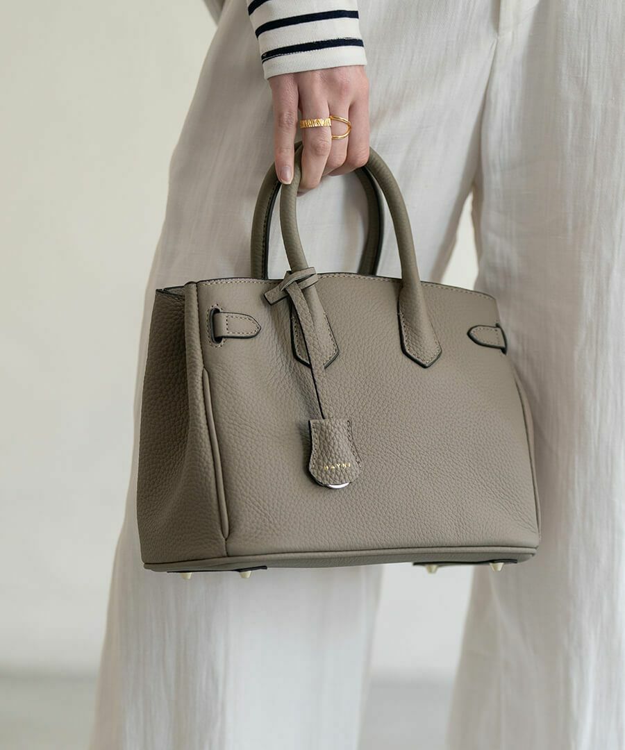 本革 2way ショルダーバッグ ハンドバッグ Lenne レネ