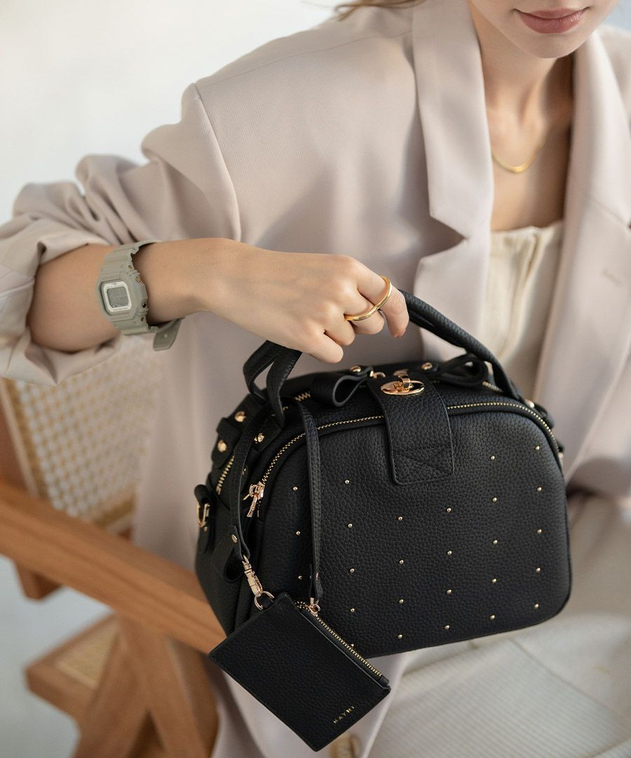 本革 2way ショルダーバッグ Nene Loche Dot ネネロシェ ドット