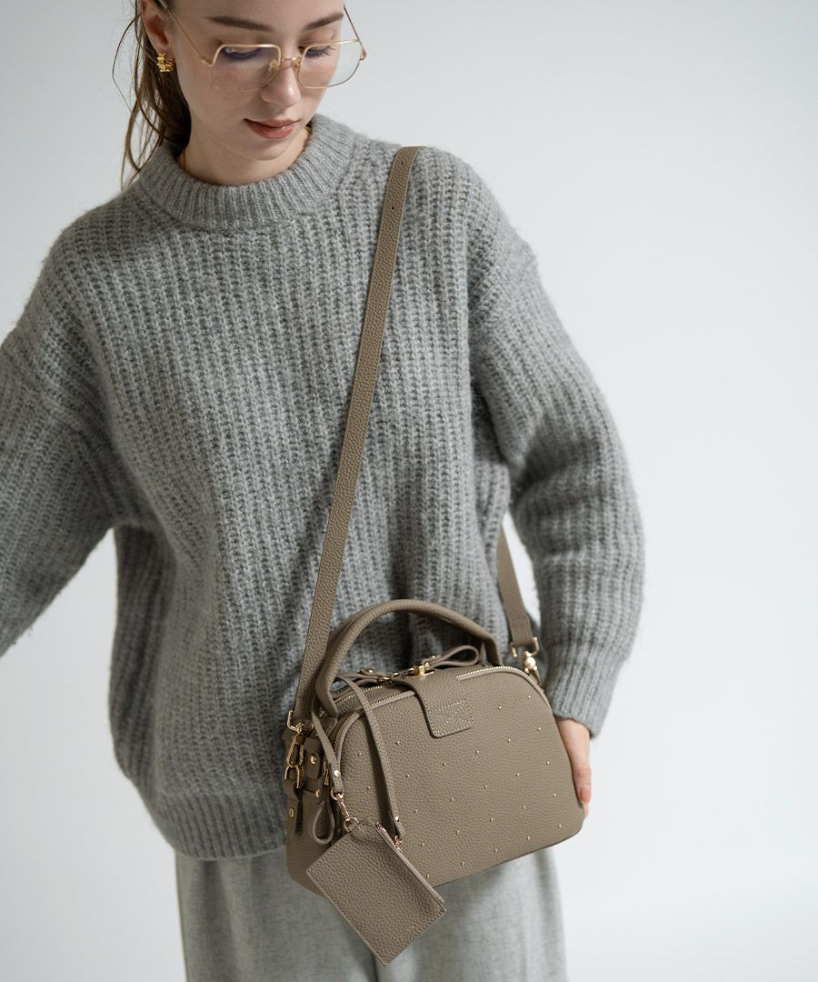 本革 2way ショルダーバッグ Nene Loche Dot ネネロシェ ドット