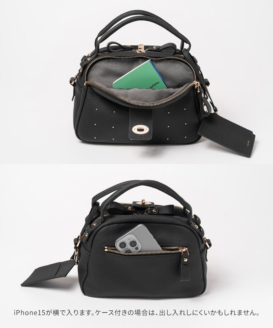 本革 2way ショルダーバッグ Nene Loche Dot ネネロシェ ドット