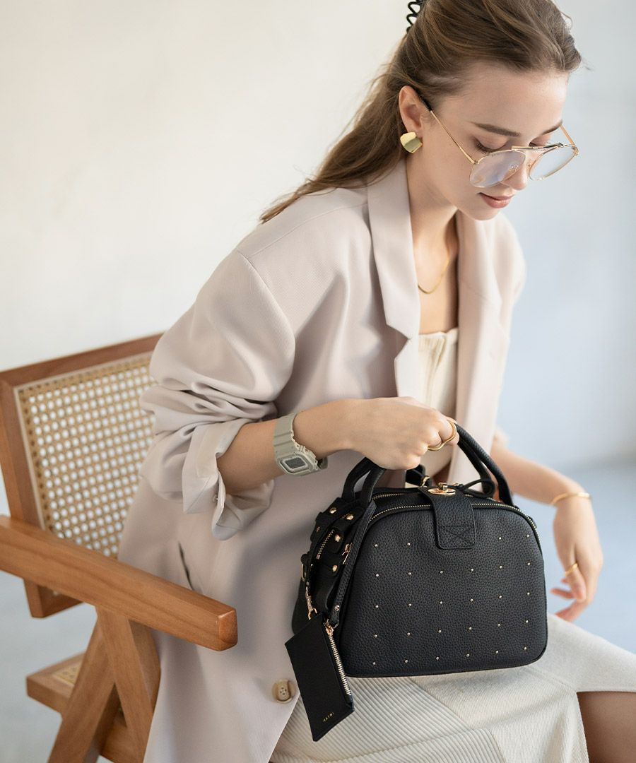 本革 2way ショルダーバッグ Nene Loche Dot ネネロシェ ドット