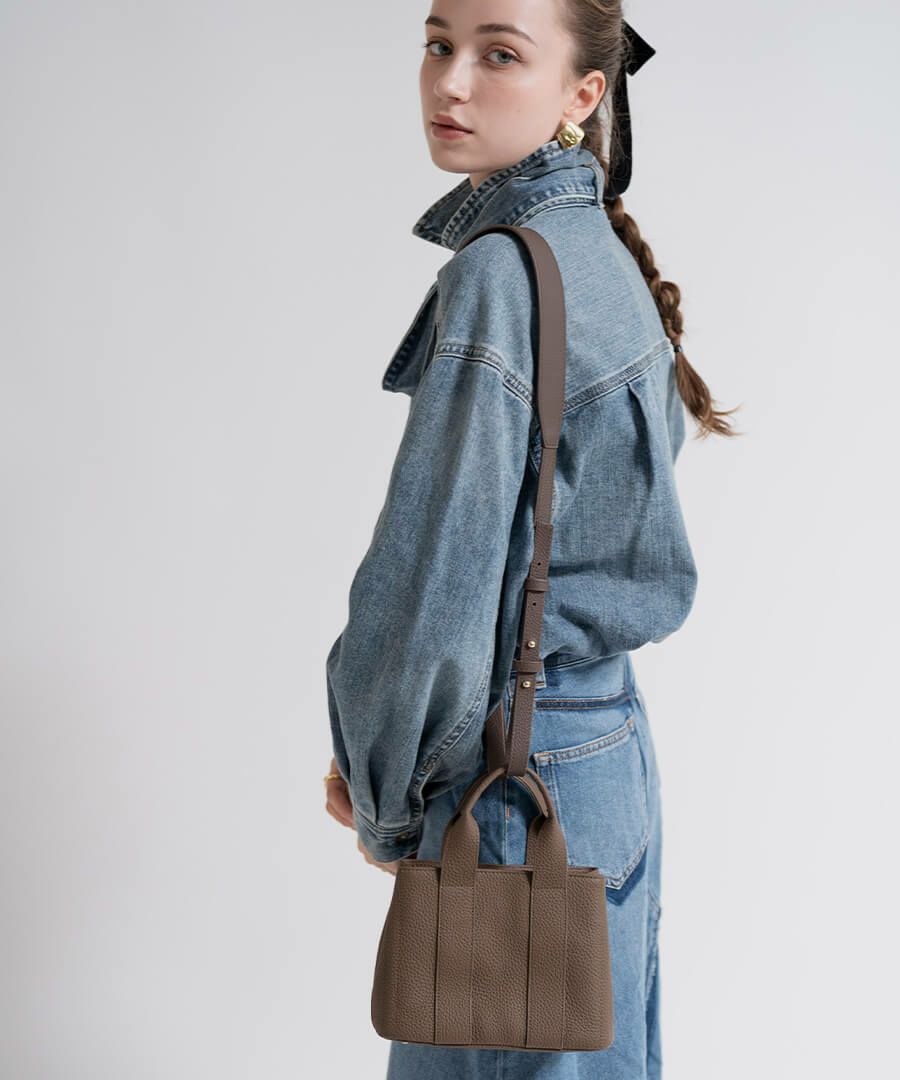 本革 ハング ワイド ショルダーストラップ