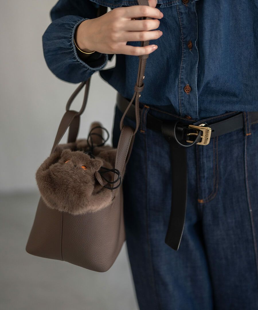 本革 ハング ワイド ショルダーストラップ