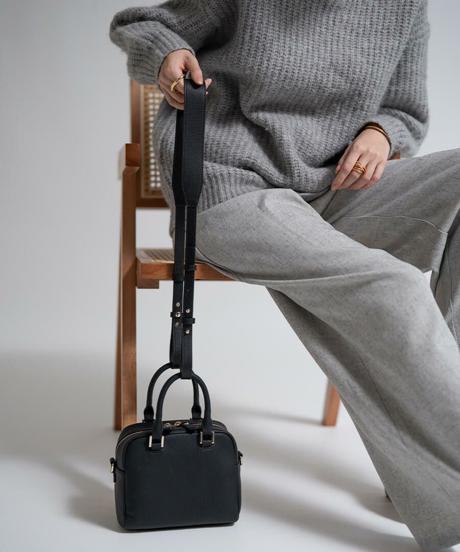 本革 ハング ワイド ショルダーストラップ