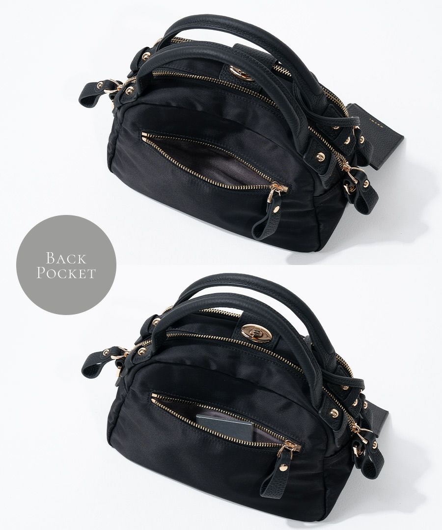 ナイロン 2way ショルダーバッグ ハンドバッグ 【 Nene Nylon Loche ネネナイロンロシェ 】
